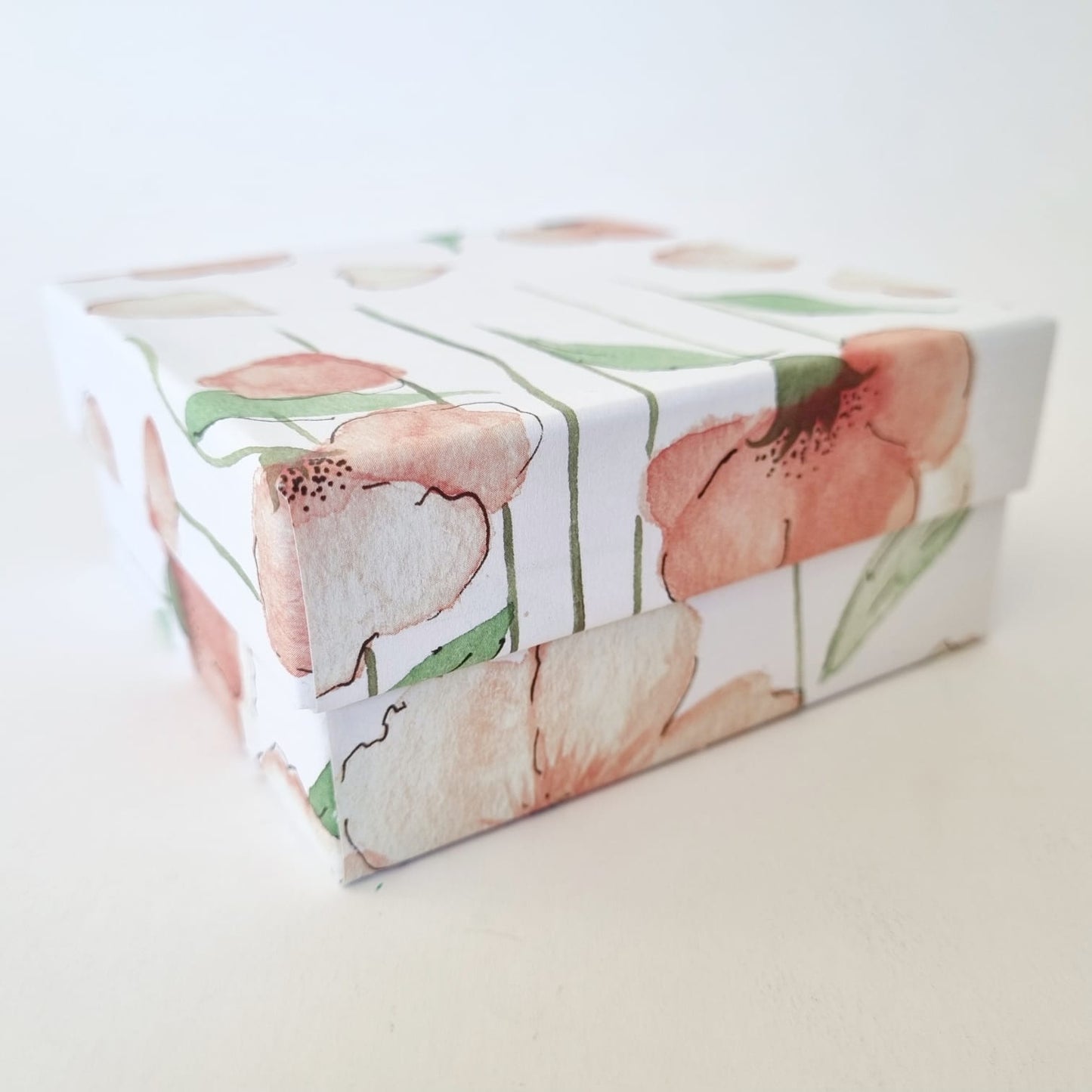 Gift Box Square Floral (Various Designs) 110mm x 110mm x 50mm