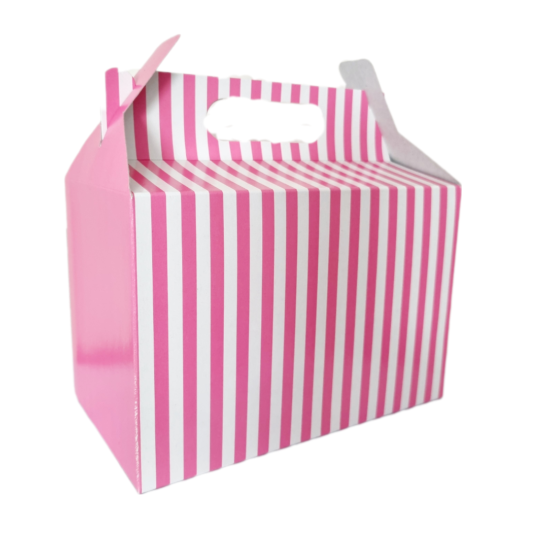 Party Box Various Colours and White Stripe (Packs of 12 or 50)