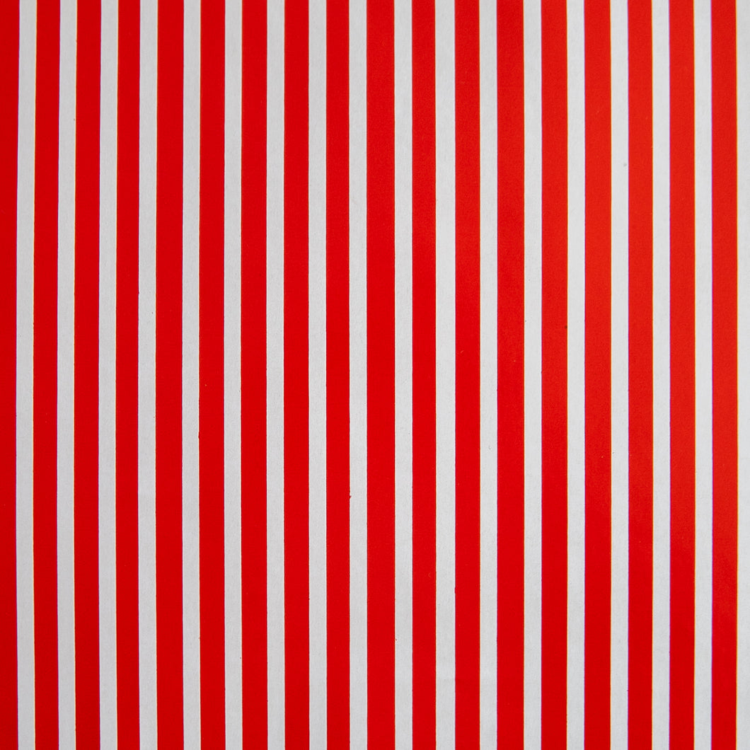 Red and White Stripe Wrapping Paper