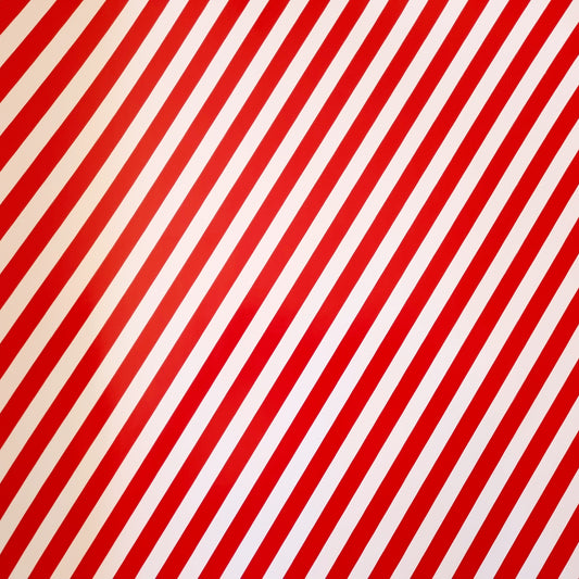 Christmas Wrapping Paper Red and Light Pink Diagonal Stripes (10 Meter Roll)
