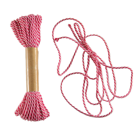 Bakers Twine Hot Pink and White