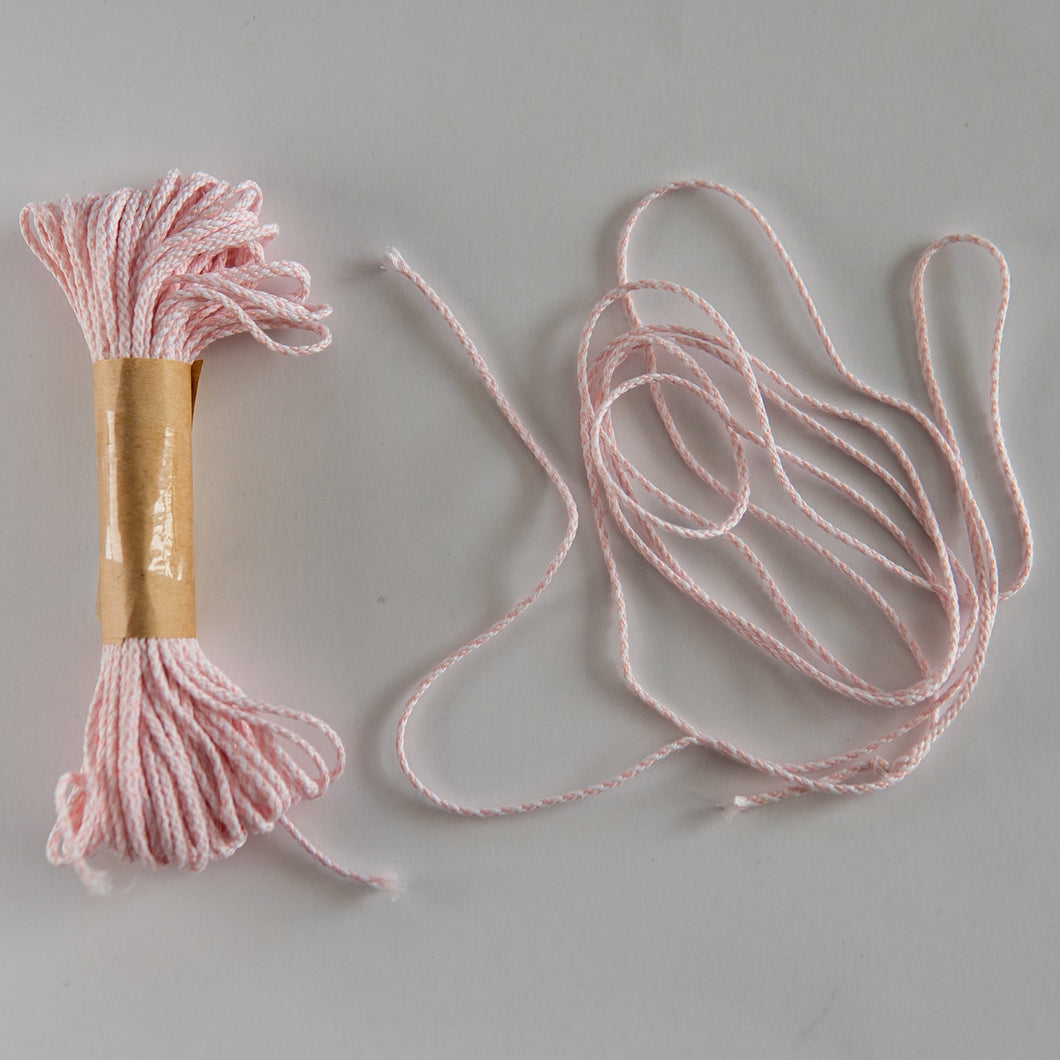 Bakers Twine Light Pink and White