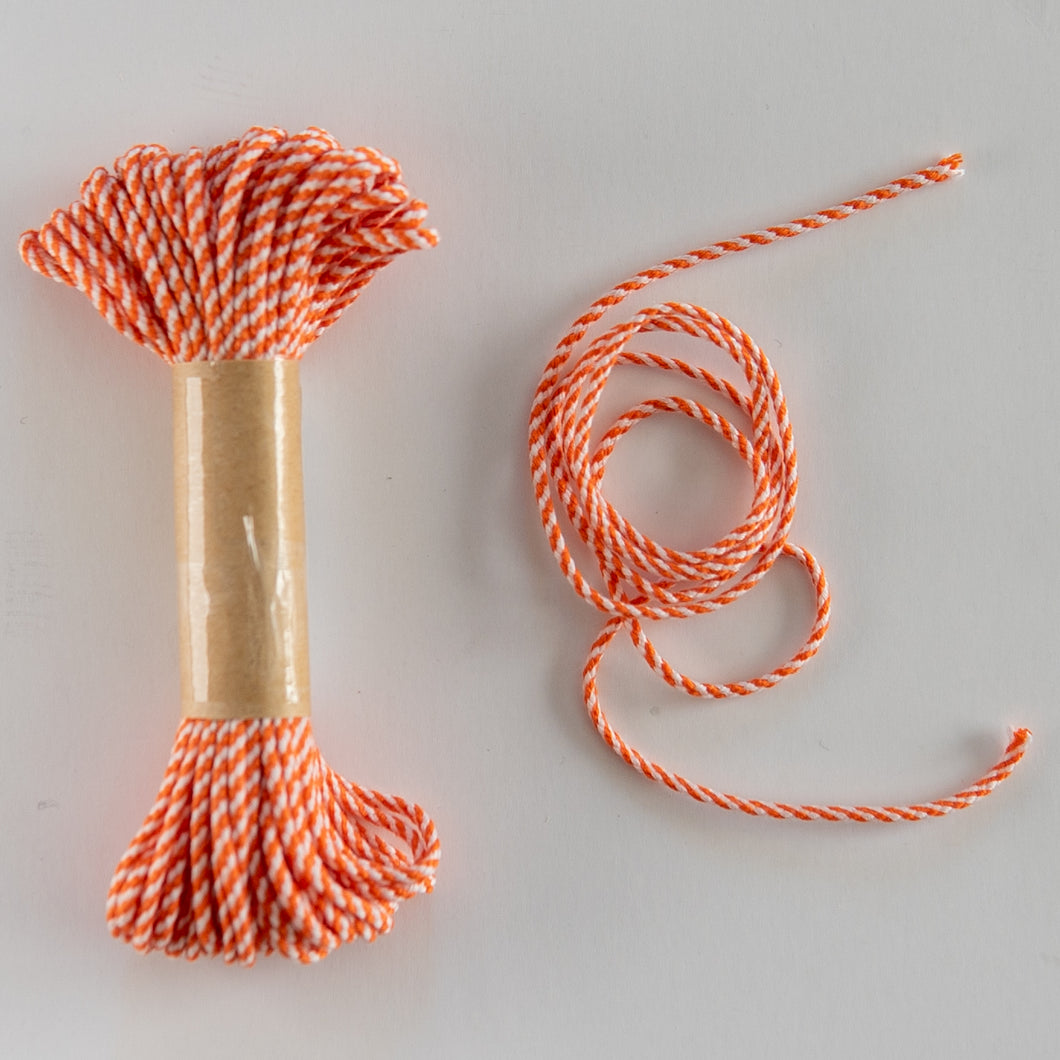 Bakers Twine Orange and White