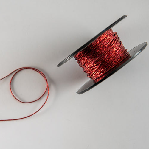 Red Lurex Cord 1mm 20 Meter