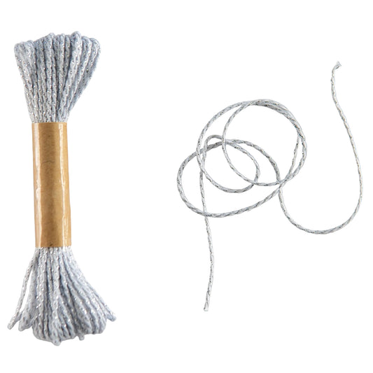 Bakers Twine White with Silver Lurex