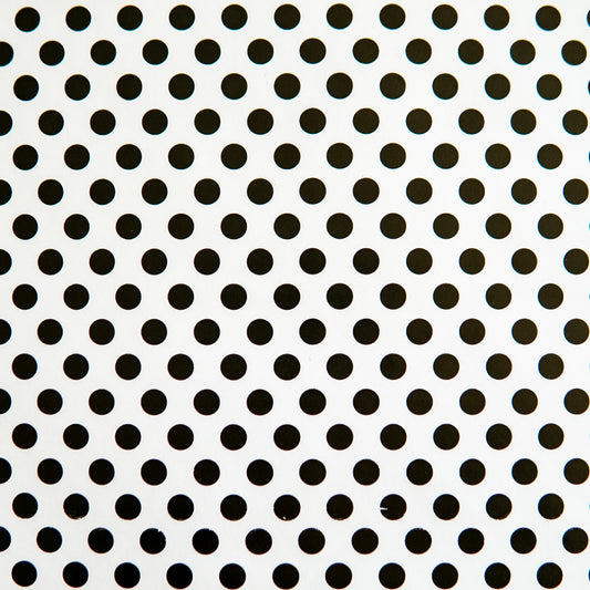 Wrapping Paper Black Polka Dot on White (10 Meter Roll)