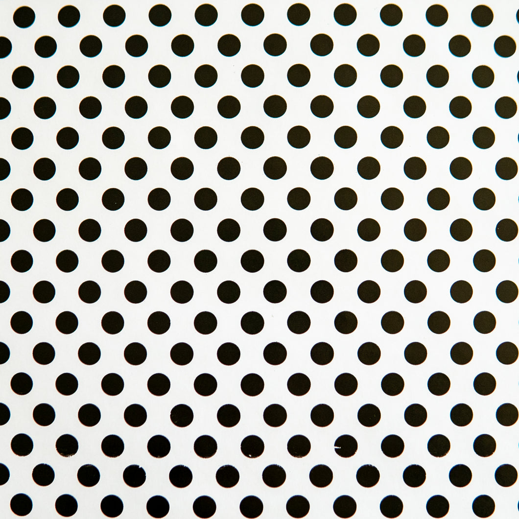 Wrapping Paper Black Polka Dot on White 10 Meters