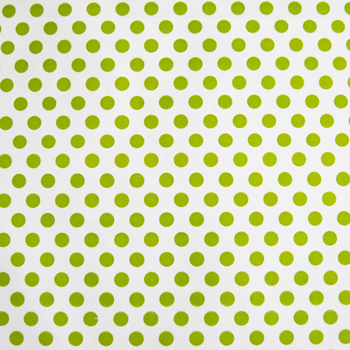 Wrapping Paper White with Green Polka Dots